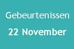 22 November Muziek Gebeurtenissen