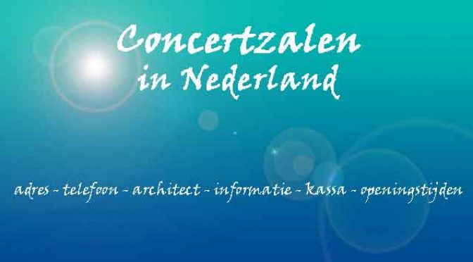 Concertzalen in Nederland