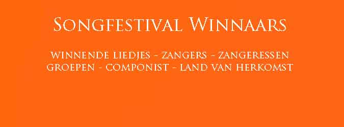 Songfestival Winnaars Winnende Songfestival Liedjes